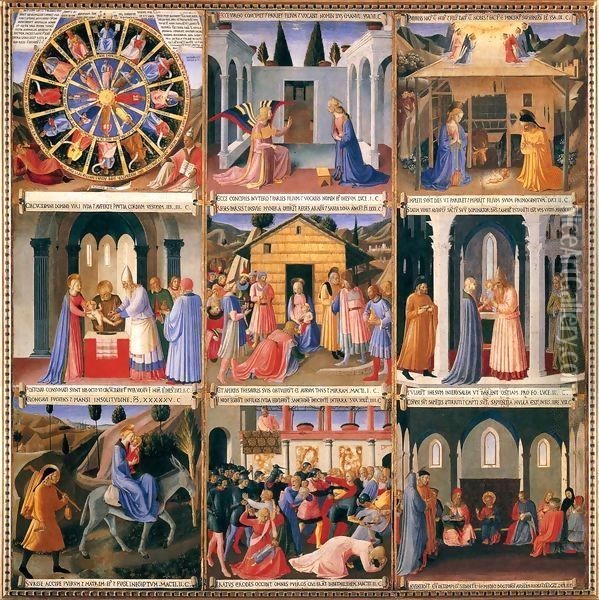 Scenes from the Life of Christ Oil Painting - Angelico Fra