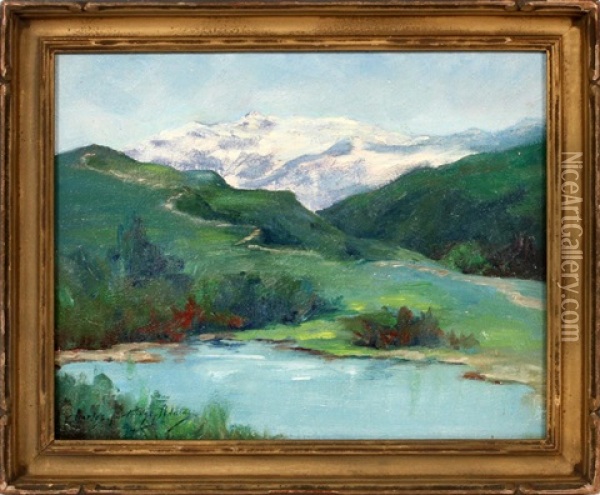 Summer Landscape Oil Painting - Charles Partridge Adams