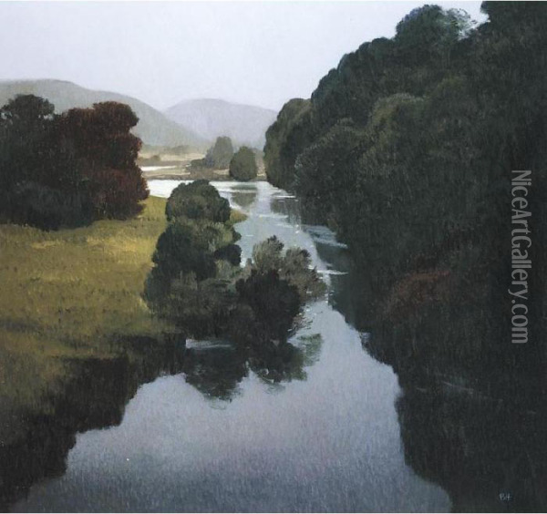 The Blackwater, Lismore Oil Painting - Michael Conrad Hirt