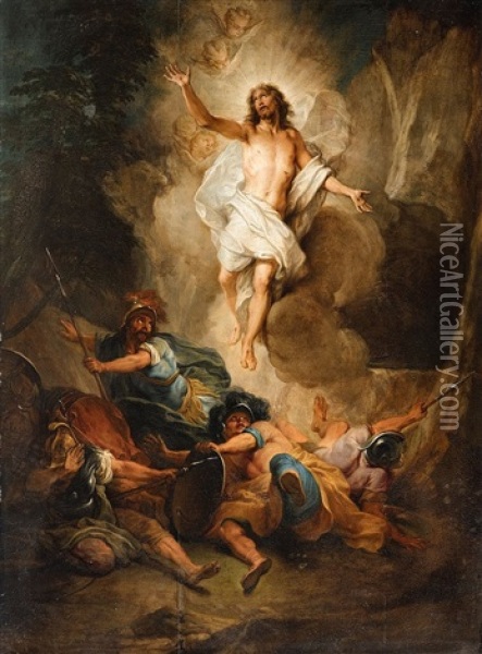 The Ascension Of Christ Oil Painting - Nicolas Bertin