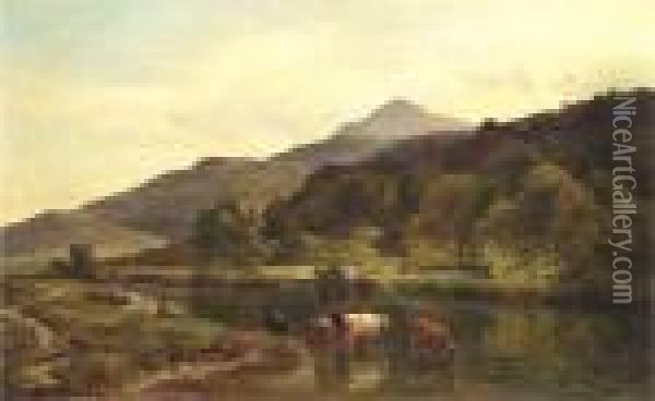Moel Siabod From Capel Curig, North Wales Oil Painting - Sidney Richard Percy