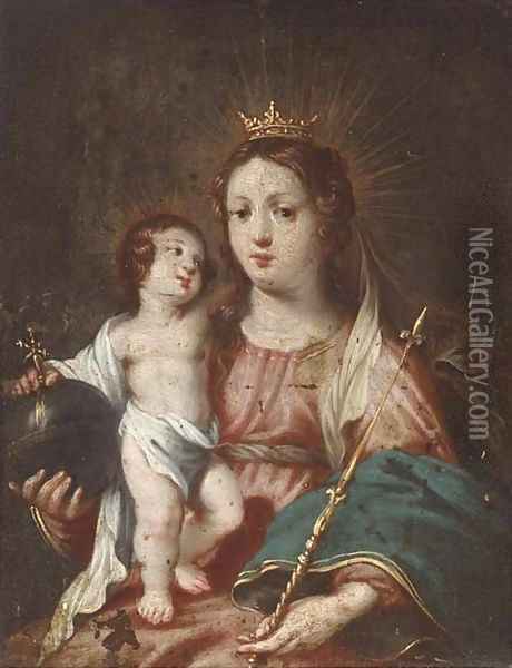 The Virgin and Child Oil Painting - Pieter Claeissins II