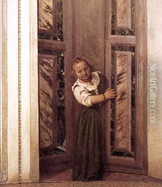 Girl in the Doorway Oil Painting - Paolo Veronese (Caliari)