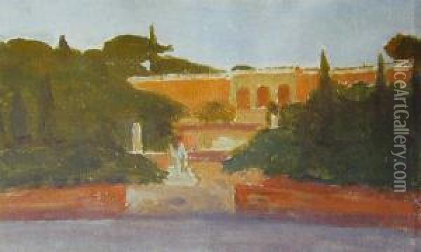 Piazza Del Popolo W Rzymie Oil Painting - Aleksander Gierymski