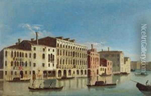 The Grand Canal. Oil Painting - Francesco Tironi