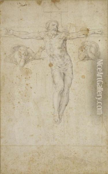 Christus Am Kreuz Oil Painting - Michelangelo