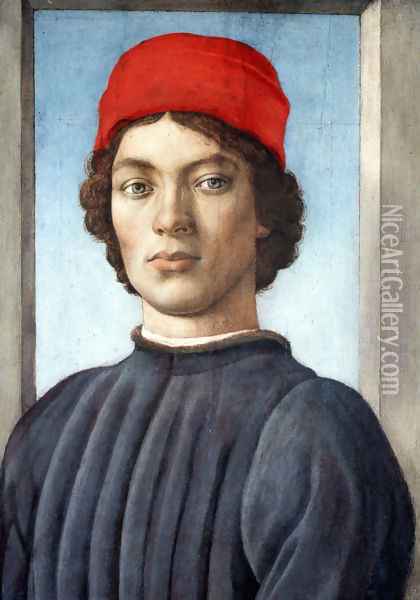 Portrait of a Youth c. 1485 Oil Painting - Filippino Lippi