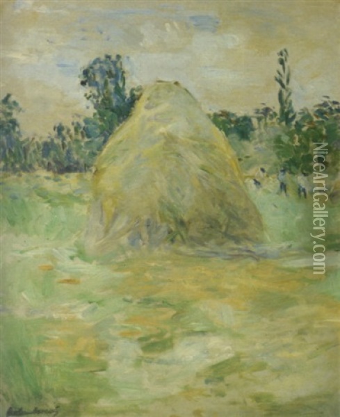 La Meule De Foin Oil Painting - Berthe Morisot
