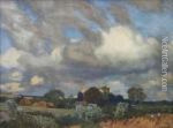 Harvest Time Oil Painting - George Clausen