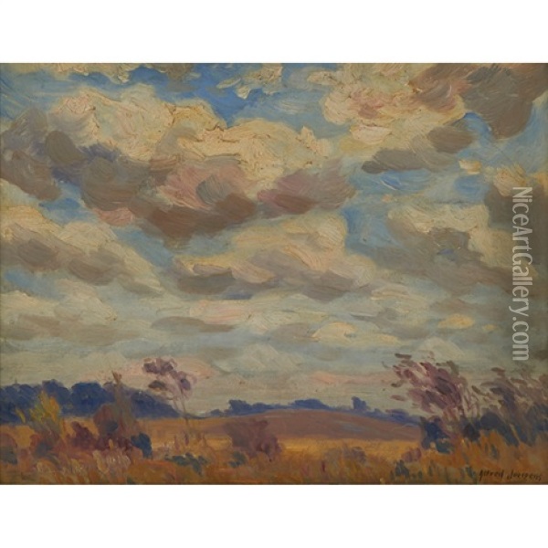 Grayling Back Fields Oil Painting - Alfred Juergens