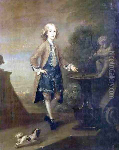 Horace Walpole Oil Painting - William Hogarth