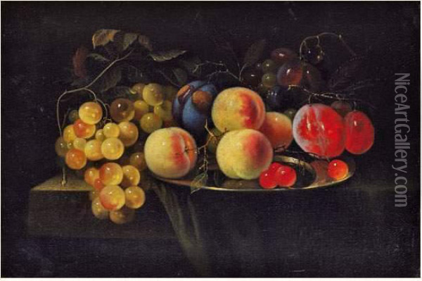 Nature Morte Aux Fruits Oil Painting - David Davidsz. De Heem