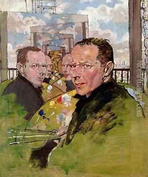 Self Portrait, c.1924 Oil Painting - Sir William Newenham Montague Orpen
