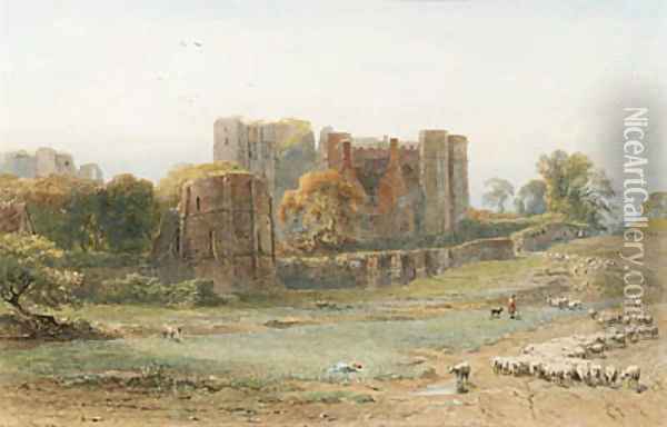 Kenilworth Castle, Warwickshire Oil Painting - George Arthur Fripp