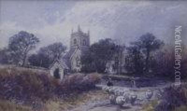 Parish Church Oil Painting - Thomas, Tom Rowden