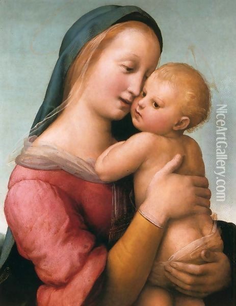 Madonna and Child (The Tempi Madonna) 2 Oil Painting - Raffaelo Sanzio