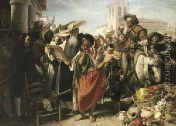 The Early Career Of Murillo Oil Painting - John Phillip