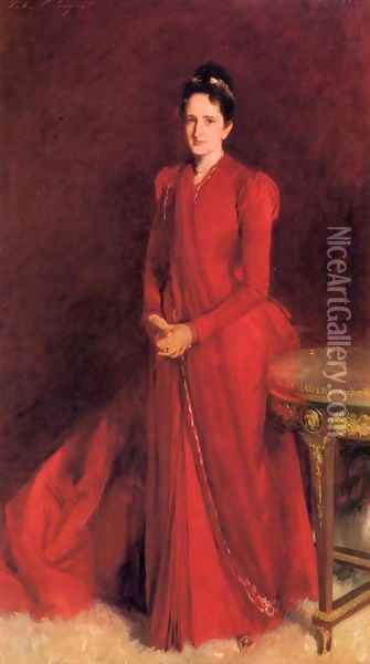 Portrait of Mrs. Elliott Fitch Shepard (or Margaret Louisa Vanderbilt) Oil Painting - John Singer Sargent