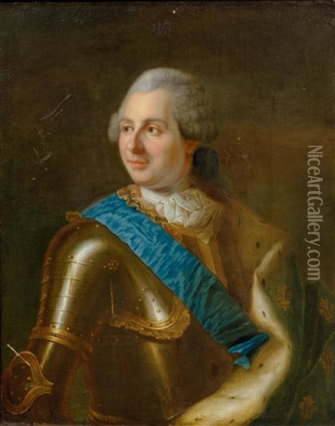 Portrait Of A Nobleman In Armour Oil Painting - Nicolas Tournier
