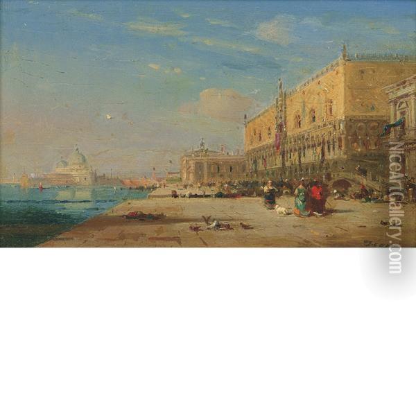 Venezia Oil Painting - Felix Ziem