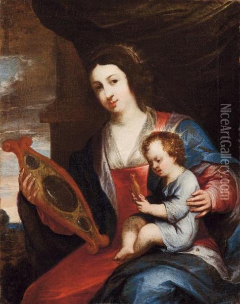 Madonna Col Bambino Oil Painting - Antonio Lagorio