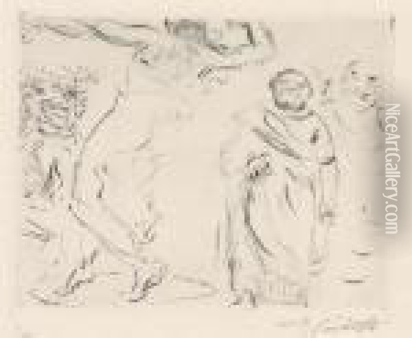 Das Gastmahl Des Trimalchio Oil Painting - Lovis (Franz Heinrich Louis) Corinth