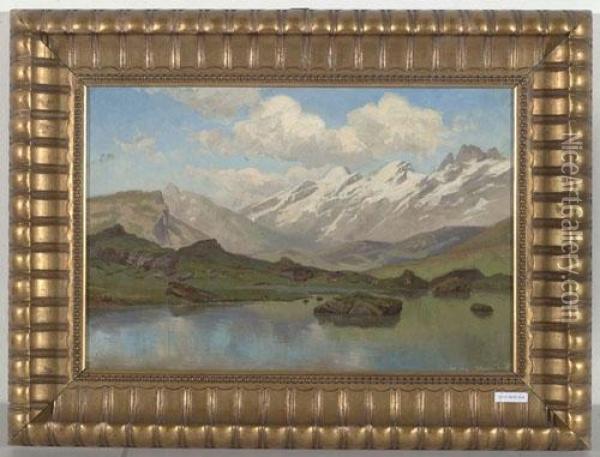 Blauseefrutt. 1890. Oil Painting - Niklaus Pfyffer Von Altishofen-Knorr