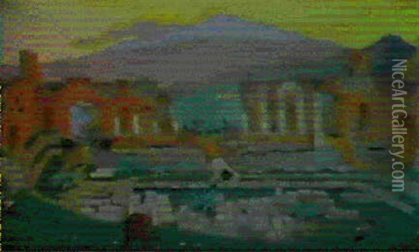 Taormina Oil Painting - Maurice Denis