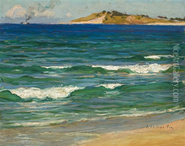 Sea At Narrabeen Oil Painting - Emanuel Phillips Fox