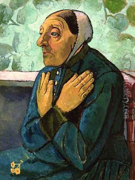 Old Peasant Woman 1905 Oil Painting - Paula Modersohn-Becker