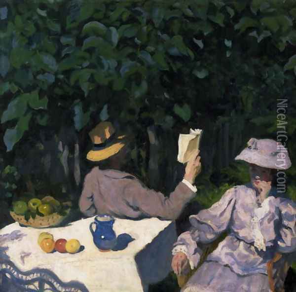 Sunny Morning, 1905 Oil Painting - Karoly Ferenczy