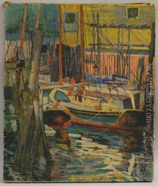 Harbor View Oil Painting - Elizabeth B. Robb