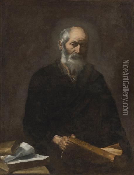 Plato Oil Painting - Jusepe de Ribera