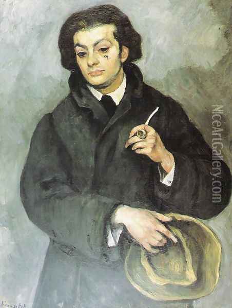 Portrait of Moise Kisling Oil Painting - Roman Kramsztyk