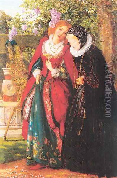Silver and Gold 1862-64 Oil Painting - Arthur Hughes