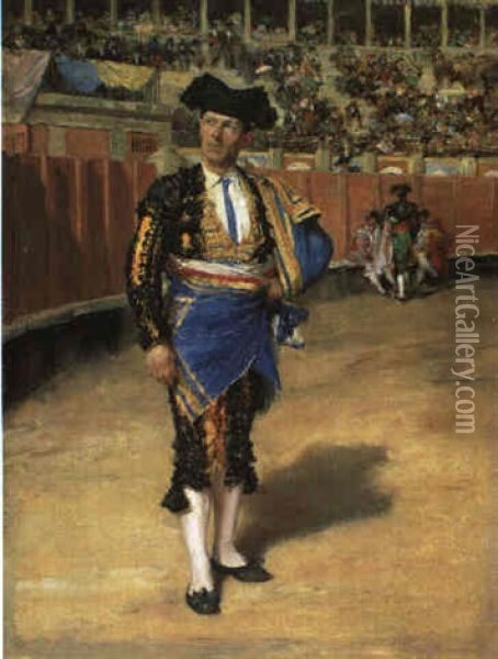 Der Matador Oil Painting - Francisco Pradilla y Ortiz