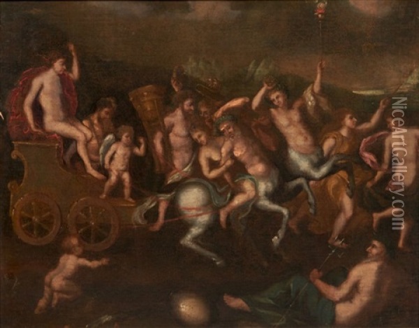 Le Triomphe De Bacchus Oil Painting - Nicolas Poussin