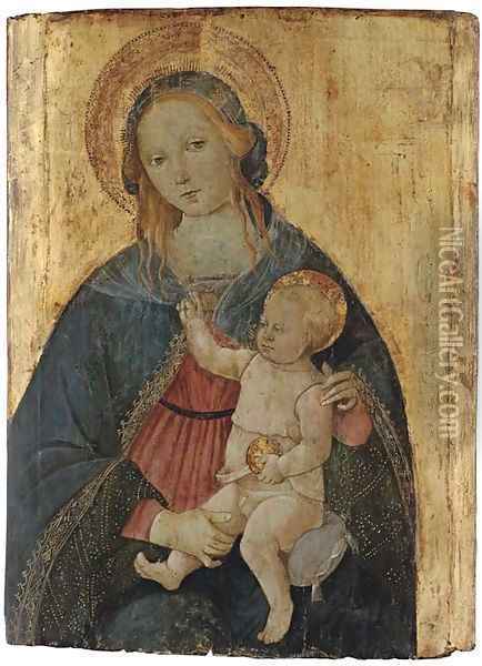 The Madonna and Child Oil Painting - Umbrian School