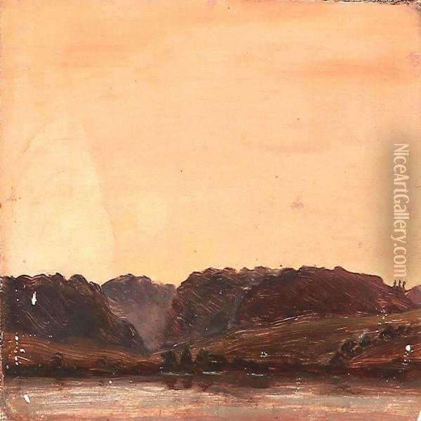 A Landscape From Horsholm Oil Painting - Peter Christian T. Skovgaard