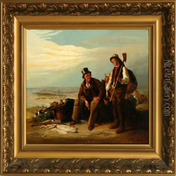 The Catch Of The Day Oil Painting - Henry Perlee Parker