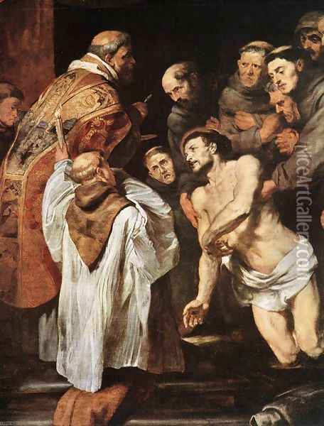 The Last Communion of St Francis 1619 Oil Painting - Peter Paul Rubens