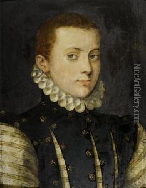 Portrait Of A Young Nobleman Oil Painting - Frans Pourbus the younger