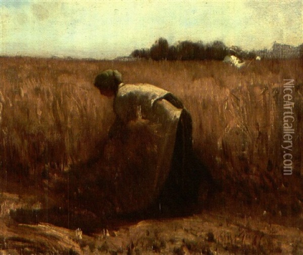 La Glaneuse Oil Painting - Jules Breton