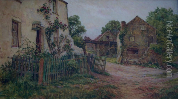 The Old Farm Oil Painting - Tom Clough