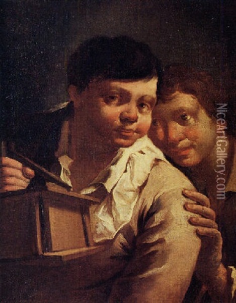 La Trappola Per Topi Oil Painting - Domenico Maggiotto