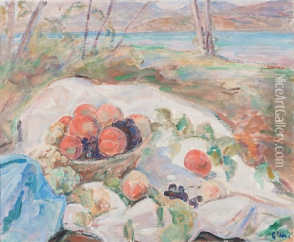 Stillleben Mit Fruchten Oil Painting - Louis Henri de Meuron