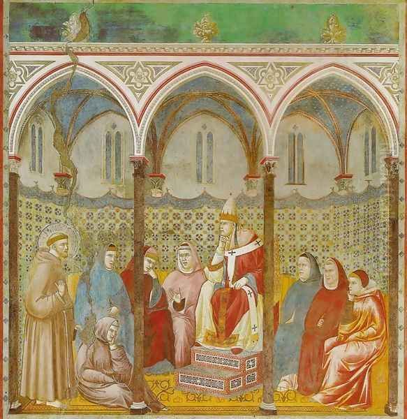 Sermon before Honorius III (Predica davanti a Onorio III) oil painting