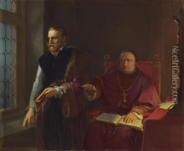 Count Egmont Before His Death Oil Painting - Louis Gallait