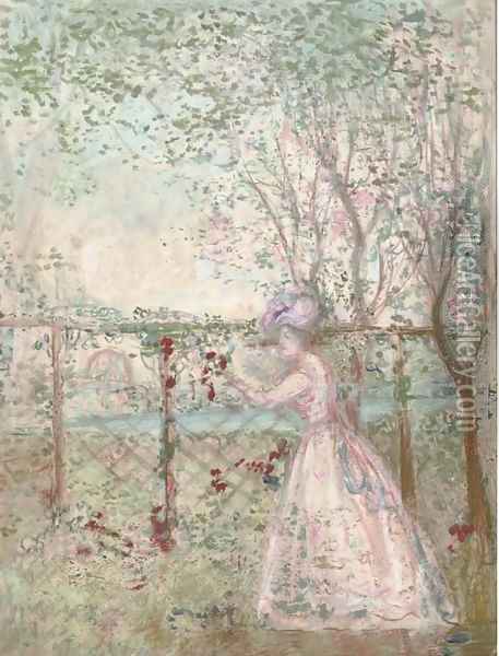 The Orchard Oil Painting - Charles Conder