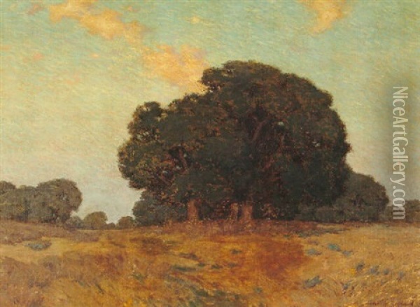 Twilight Landscape Oil Painting - Granville S. Redmond
